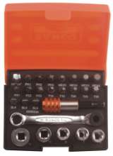 Afbeeldingen van Bahco bit-en doppenset 26delig SB-2058/S26