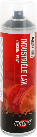 Afbeeldingen van Kelfort spuitverf zwart mat RAL9005 500ml