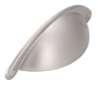Afbeeldingen van Siro Schelpgreep metaal - boorafstand 64mm/L 104mm/H 25mm/B 32mm - mat RVS effect 