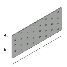 Afbeeldingen van GB koppelplaat - 80x200x2mm - sendzimir verzinkt