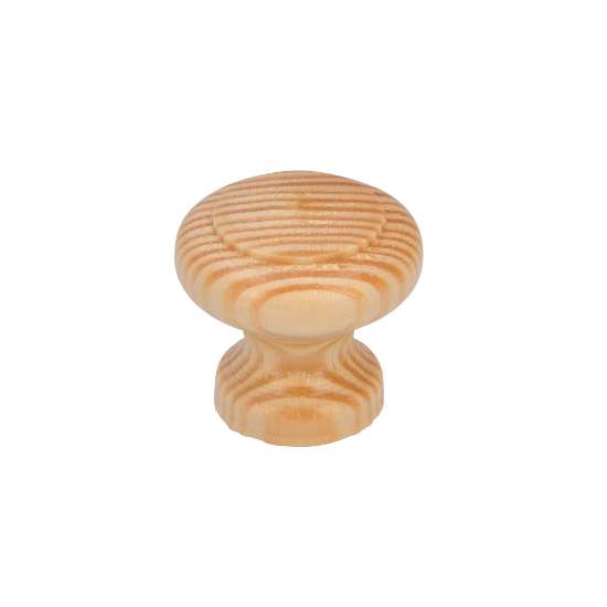 Afbeeldingen van Siro Meubelknop hout - L 30mm/H 27mm/B 30mm grenen gelakt 