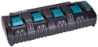 Afbeeldingen van Makita LXT oplader DC18SF - 230v 2,6Ah - voor 4 accu's 