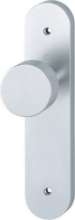 Afbeeldingen van Hoppe Binnendeur aluminium knop op schild 58/3056RF-3 - Blind - F1