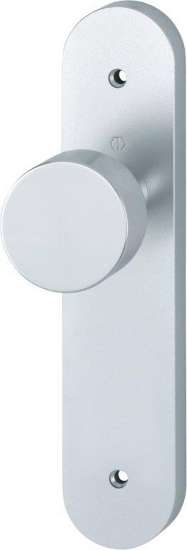 Afbeeldingen van Hoppe Binnendeur aluminium knop op schild 58/3056RF-3 - Blind - F1