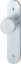 Afbeeldingen van Hoppe Binnendeur aluminium knop op schild 58/3056RF-3 - Blind - F1