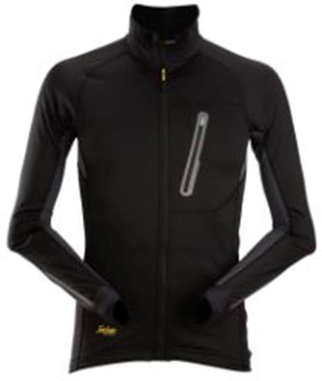Afbeeldingen van Snickers LiteWork tussenlaag met rits 9448-0458, Maat 2XL, zwart/staal, grijs