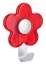 Afbeeldingen van Siro Kapstokhaak metaal - L 100mm/H 30mm/B 77mm rood/aluminium 