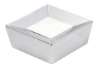 Afbeeldingen van Siro Meubelknop metaal - L 39mm/H 16mm/B 39mm chroom glanzend/wit 