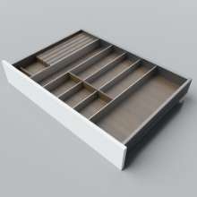 Afbeeldingen van Blum Bestekindeling voor messen Legrabox - corpusbreedte 700-900 diepte 550mm - notenhout/aluminium OL.NA5580S2BEST