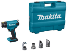 Afbeeldingen van Makita Heteluchtpistool - 18V - met accessoires, zonder accu en lader in koffer