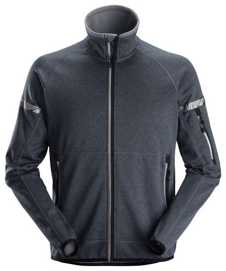 Afbeeldingen van Snickers fleece jack 8004-5800 maat M  staal grijs