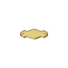 Afbeeldingen van INTERSTEEL Naamplaat 133 x 50 x 6 mm met rand messing gelakt 4040