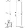 Afbeeldingen van Nemef Valijzer 2050/12 - 160mm - gegalvaniseerd 