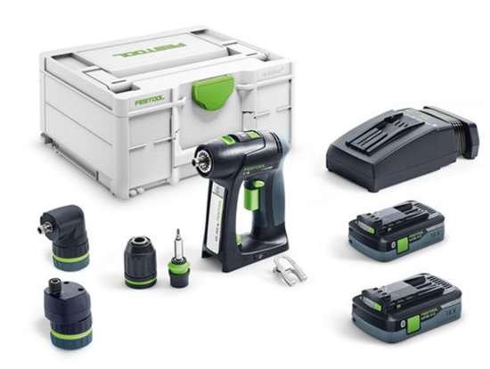 Afbeeldingen van Festool accu-schroefboor C 18 HPC4,0 I-Set - 2x 4.0Ah accu - met snellader in systainer