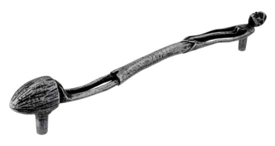 Afbeeldingen van Siro Meubelgreep metaal - boorafstand 272mm/L 333mm/H 50mm/B 27mm - antiek zilver 