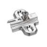 Afbeeldingen van Hettich Kruismontageplaat met hoogteverstelling m.b.v. slobgat, Rijboring 37 x 32 mm, voor schroefbevestiging, dikte 1,5 mm