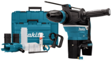 Afbeeldingen van Makita Combihamer, DHR400ZUN1 - 2x18v - inclusief AWS zender en stofafzuigset in koffer 