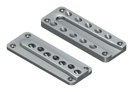 Afbeeldingen van GB blinde houtverbinding - 110x40x12mm 71x171mm - aluminium