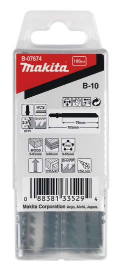 Afbeeldingen van Makita Decoupeerzgb Hout 76Mm B10 B-07674