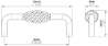 Afbeeldingen van Siro Meubelgreep metaal - boorafstand 96mm/L 104mm/H 38mm/B 20mm - antiek tin 