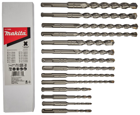 Afbeeldingen van Makita PBS: borenset 14-dlg SDS-PLUS D-71956