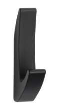 Afbeeldingen van Siro Kapstokhaak metaal - boorafstand 32mm/L 81mm/H 40mm/B 15mm mat zwart 