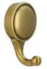 Afbeeldingen van Siro Kapstokhaak metaal - boorafstand 23mm/L 64mm/H 32mm/B 40mm - antiek messing 