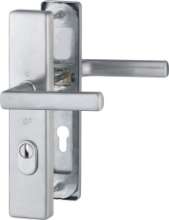 Afbeeldingen van Hoppe Inbraakwerend deurkrukgarnituur Dallas E1643Z/2222ZA/2210 - PC 72 - RVS