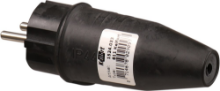 Afbeeldingen van Kelfort Stekker - 16A/250V - zwart rubber 2P+A 