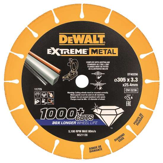 Afbeeldingen van DeWALT Extreme metal doorslijpschijf metaal DT40256