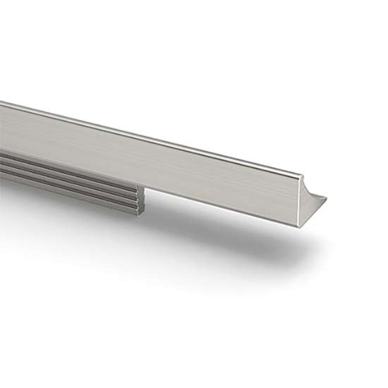 Afbeeldingen van Hettich Greeplijst Riaza, L 595 mm, B 12,5 mm, H 10 mm, roestvrij staal finish geborsteld