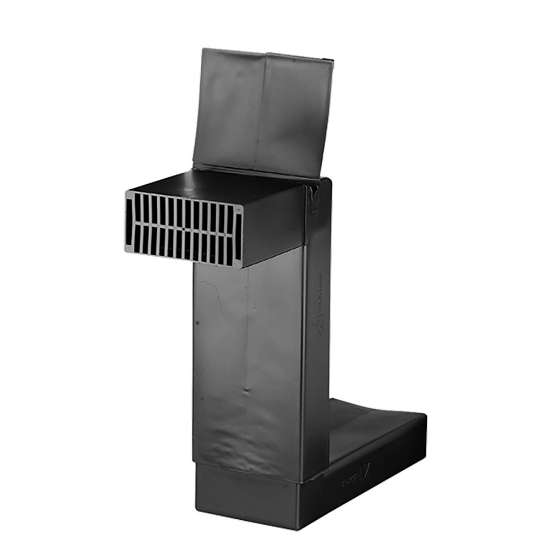 Afbeeldingen van Ubbink Vloerventilatiekoker VloerVent - Zwart kunststof