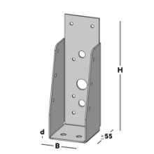 Afbeeldingen van GB Balkdrager GBS-ZL 46x146 1,5 Sendzimir Verzinkt
