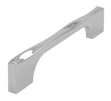 Afbeeldingen van Siro Meubelgreep metaal - boorafstand 128mm/L 150mm/H 27mm/B 8mm chroom glanzend 