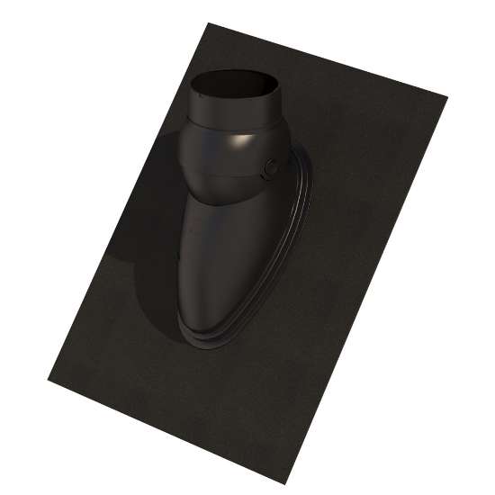 Afbeeldingen van Ubbink Dakdoorvoerpan - Ø131mm - dakhoek 15-55°
