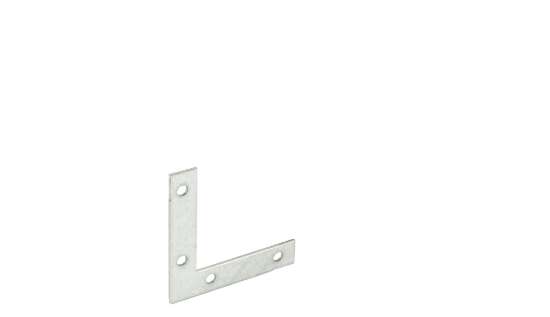 Afbeeldingen van GB raamhoek recht - 50x50mm 10x1,5mm - sendzimir verzinkt