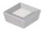 Afbeeldingen van Siro Meubelknop metaal - L 39mm/H 16mm/B 39mm aluminium/wit 