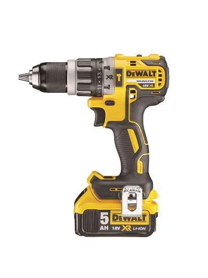 Afbeeldingen van DeWalt schroefklopboormachine DCD796P2-QW - 460 Watt 18V XR - 2x5.0Ah accu - inclusief multilader in TSTAK koffer