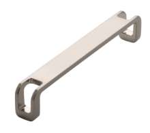 Afbeeldingen van Siro Meubelgreep metaal - boorafstand 160mm/L 169mm/H 29mm/B 20mm RVS effect 