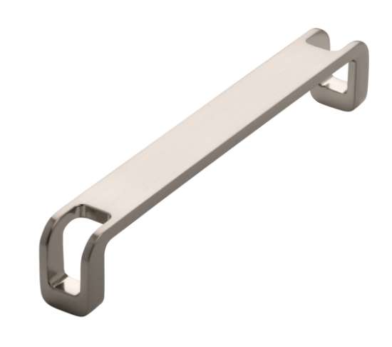 Afbeeldingen van Siro Meubelgreep metaal - boorafstand 160mm/L 169mm/H 29mm/B 20mm RVS effect 