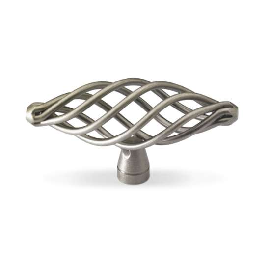 Afbeeldingen van Hettich Knop Valentia, L 79 mm, H 41 mm, tinkleurig
