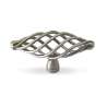 Afbeeldingen van Hettich Knop Valentia, L 79 mm, H 41 mm, tinkleurig