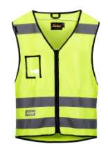 Afbeeldingen van Snickers vest 9153-6600 maat L/XL High Visibilty geel