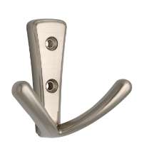 Afbeeldingen van Siro Kapstokhaak metaal - boorafstand 25mm/L 71mm/H 40mm/B 76mm - RVS effect 
