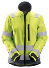 Afbeeldingen van Snickers softshell jack 1237-6658 maat XXL High Visibility Geel