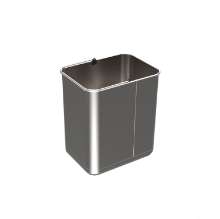 Afbeeldingen van Hettich Emmer 20 l, roestvrij staal, B x T x H 223 x 302 x 355 mm, voor afvalsysteem Bin.it Duo I, Bin.it Duo II