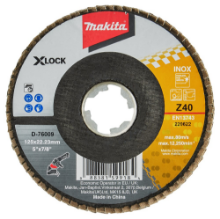 Afbeeldingen van Makita schuurschijf X-LOCK - Ø125mm - korrel 40 