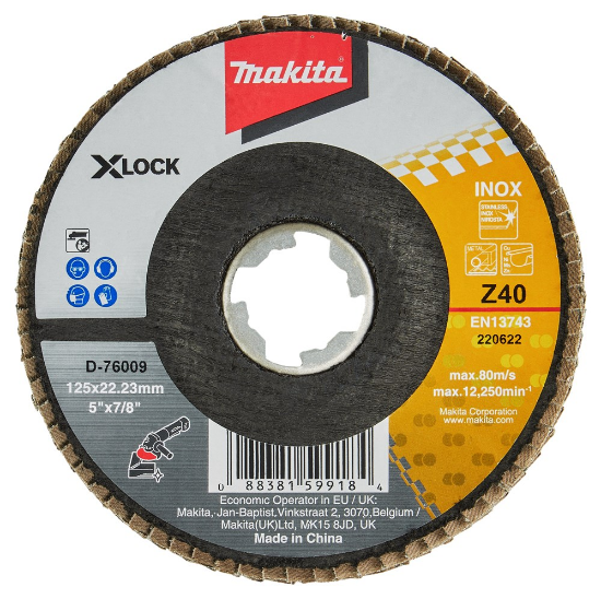 Afbeeldingen van Makita schuurschijf X-LOCK - Ø125mm - korrel 40 