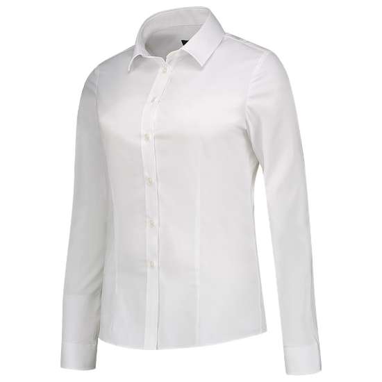 Afbeeldingen van Tricorp blouse stretch slim fit 705016 Wit 32