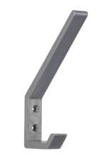 Afbeeldingen van Siro Kapstokhaak kunststof - boorafstand 19,5mm/L 134mm/H 91mm/B 18mm grijs 